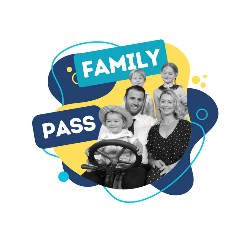 ONE FAMILY PASS - $30.00   2 x Ad 17-64 yrs. 2 x Ch 2-16 yrs.