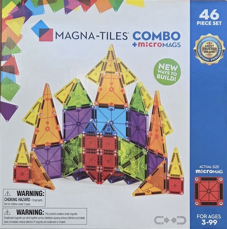 Magna Tiles 46 Piece Set. 3yrs+