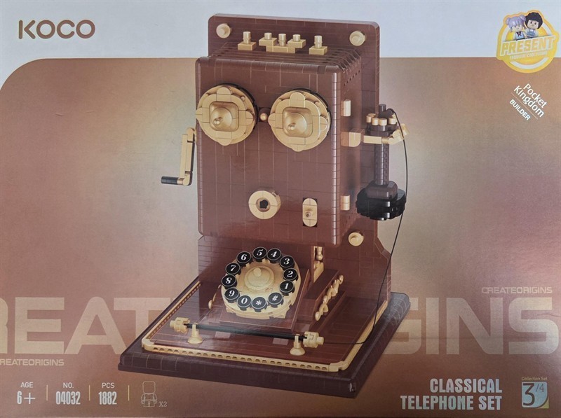 Old Fashioned Telephone 1882Pcs. 6yrs+