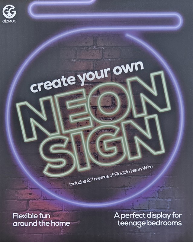 Make Your Own Neon Sign. 5yrs+