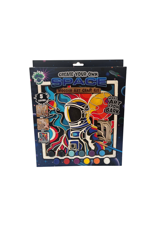 Spaceman Wood Art 5 Layers