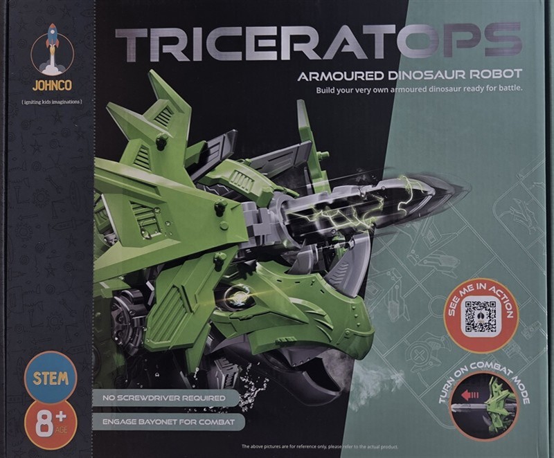Triceratops Armoured Dinosaur Robot. 8yrs+