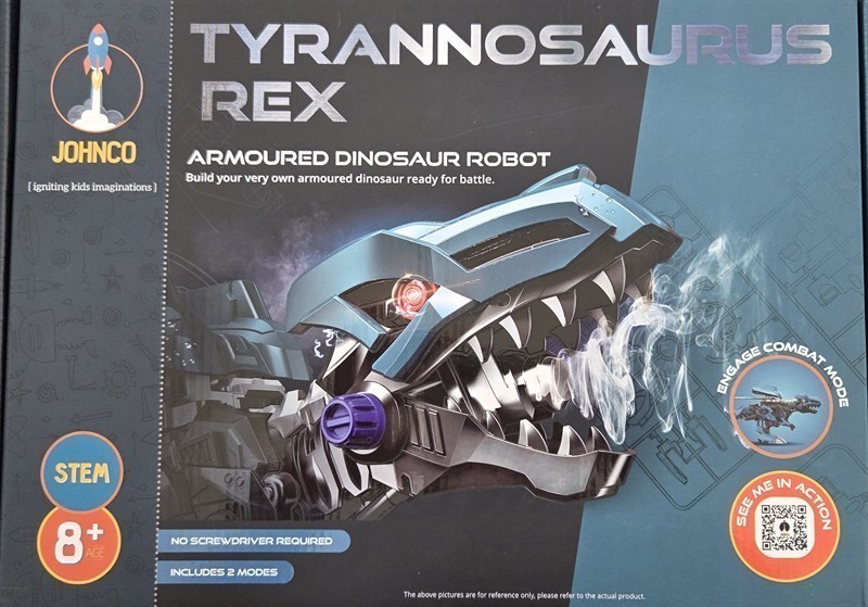 Tyrannosaurus Rex Armoured Dinosaur Robot. 8yrs+